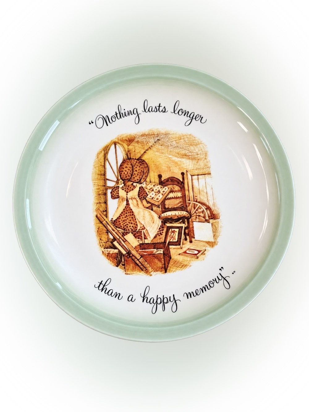 Vintage 1972 Holly Hobbie 10” Collector Plate American Greetings Happy